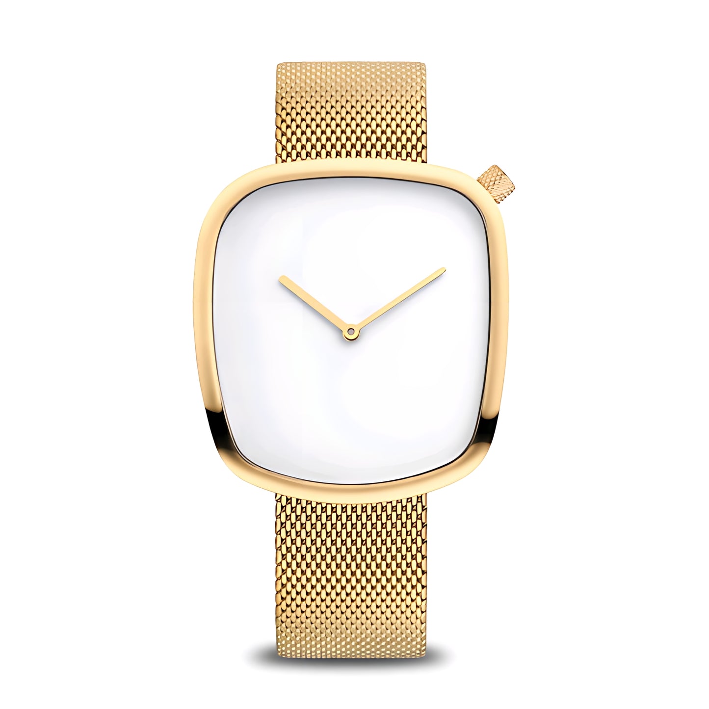 The Horizon Cushion Mesh Watch - Golden