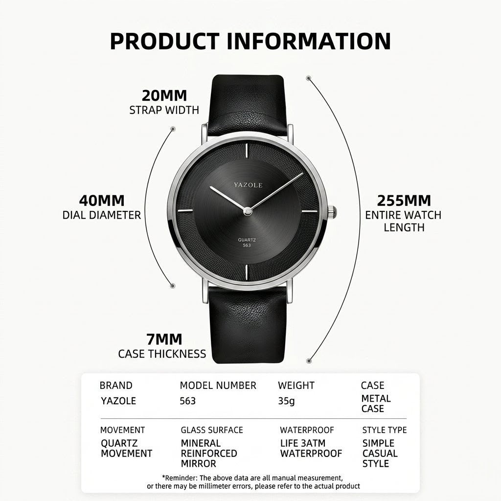 The Yazole Classique 563 – Black